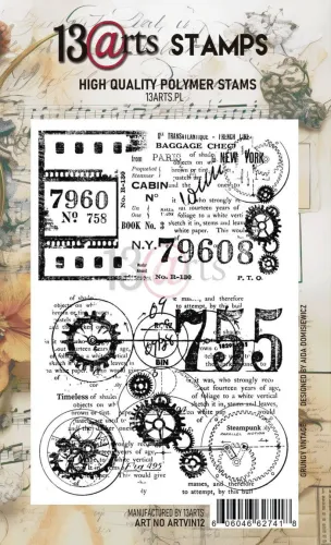 stempel polimerowy 13Arts - grungy vintage A6