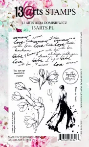 stempel polimerowy 13Arts - girl in love A6