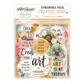 papierowe elementy Mintay Art Journal - creative mind