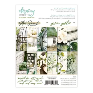 zeszyt papierów do scrapbookingu Mintay Art Journal 15x20 - green gables