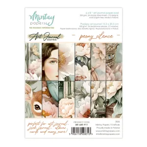 zeszyt papierów do scrapbookingu Mintay Art Journal 15x20 - peony silence