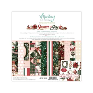 papier scrapbook Mintay Papers - season of joy [zestaw 8"x8"]