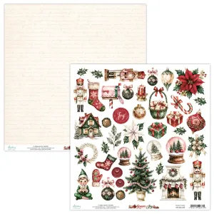 papier scrapbook Mintay Papers - season of joy - arkusz z elementami