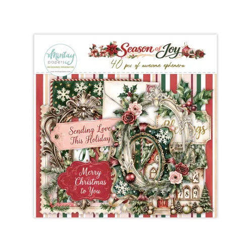zestaw dodatków die-cut Mintay - season of joy [ephemera]