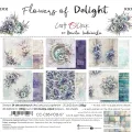 papier scrapbook Craft o'clock - flowers of delight [zestaw 8" x 8"]