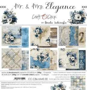 papier scrapbook Craft o'clock - mrs. elegance [zestaw 12" x 12"]