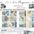 papier scrapbook Craft o'clock - mrs. elegance - zestaw bazowy mix 20x20 cm
