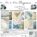 papier scrapbook Craft o'clock - mrs. elegance - zestaw bazowy 20x20 cm
