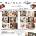 papier scrapbook Craft o'clock - silver screen magic - zestaw bazowy mix 20x20 cm
