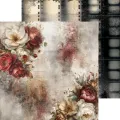 papier scrapbook Craft o'clock - silver screen magic - zestaw bazowy mix 20x20 cm