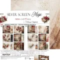 papier scrapbook Craft o'clock - silver screen magic - zestaw bazowy mix 20x20 cm