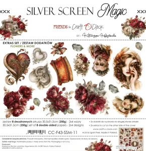 zestaw dodatków - silver screen magic - flowers