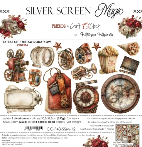 zestaw dodatków - silver screen magic - cinema