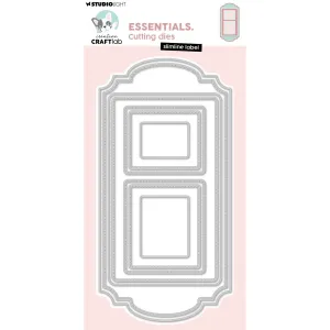 wykrojnik Studio light - creative craftlab - slimline label