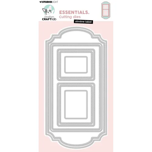 wykrojnik Studio light - creative craftlab - slimline label