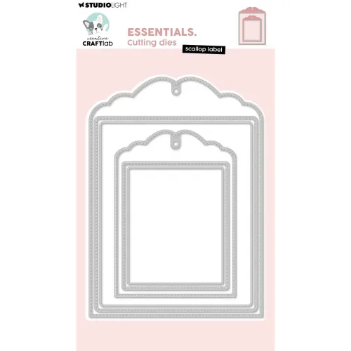 wykrojnik Studio light - creative craftlab - scallop label