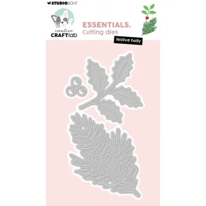 wykrojnik Studio light - creative craftlab - festive holly