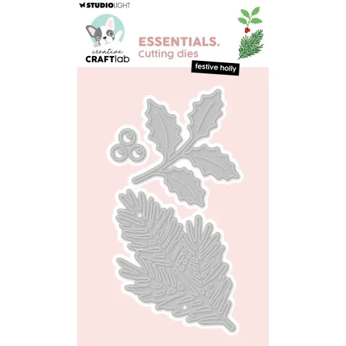 wykrojnik Studio light - creative craftlab - festive holly