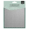 folder do embossingu 3D Vaessen Creative knitted pattern [3625-0603]