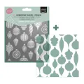 folder do embossingu 3D + szablon Vaessen Creative - christmas baubles [3625-0607]