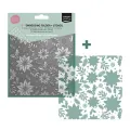 folder do embossingu 3D + szablon Vaessen Creative - christmas rose [3625-0608]