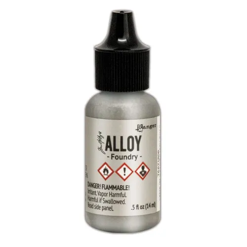 tusz alkoholowy Ranger alloy alcohol ink - foundry (srebny)