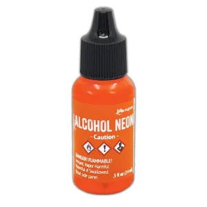 tusz alkoholowy Ranger neon alcohol ink - caution (pomarańczowy)