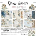 papier scrapbook Craft o'clock - snow games [zestaw 8" x 8"]