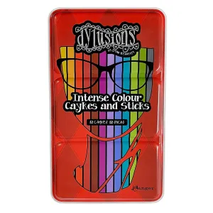 zestaw kredek i kostek - Ranger Dylusions Intense Colour Caykes & Sticks Set 1
