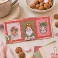 wykrojnik - Vaessen Creative - slimline cutting and embossing dies set suprise card - 13szt [3625-0404]