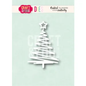 wykrojnik Craft&You - christmas tree zig zag / choinka zig zag [CW427]