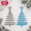 wykrojnik Craft&amp;You - christmas tree zig zag / choinka zig zag [CW427]