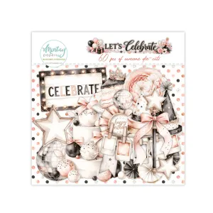 zestaw dodatków die-cut Mintay - let's celebrate [ephemera]