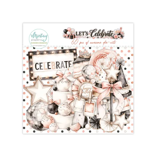 zestaw dodatków die-cut Mintay - let's celebrate [ephemera]