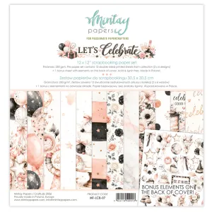 papier scrapbook Mintay Papers - let's celebrate [zestaw 12"x12"]