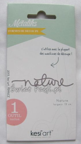 wykrojnik Metaliks - napis nature [OD-031]