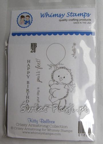 stempel gumowy Crissy Armstrong Collection - kitty balloon
