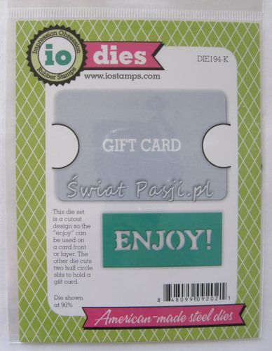 wykrojnik Impression Obsession - gift card insert [194-K]