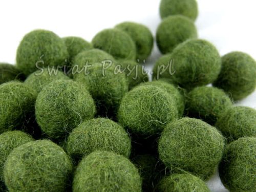 kulka filcowa - oliwkowa 20mm