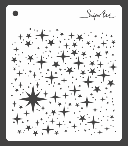 szablon / maska Snip Art - gwiazdy