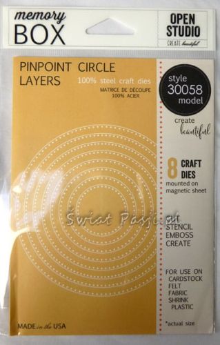 wykrojnik Memory Box (Open Studio) - pinpoint circle layers [30058]
