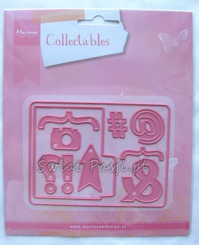 wykrojnik Marianne Design - znaczki i zakładki (elementy) [COL1389]