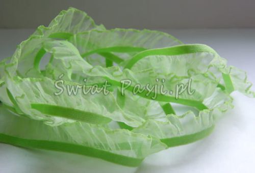 falbanka na gumce - seledynowa