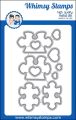 wykrojnik Whimsy Stamps - you complete me puzzle pieces die set