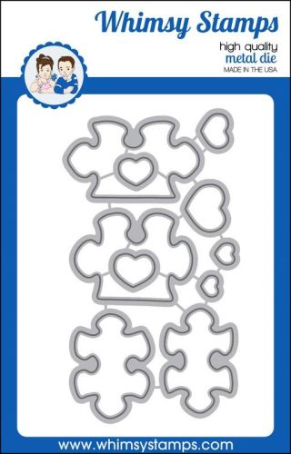 wykrojnik Whimsy Stamps - you complete me puzzle pieces die set