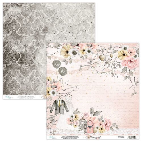 papier scrapbook Mintay Papers - marry me 01