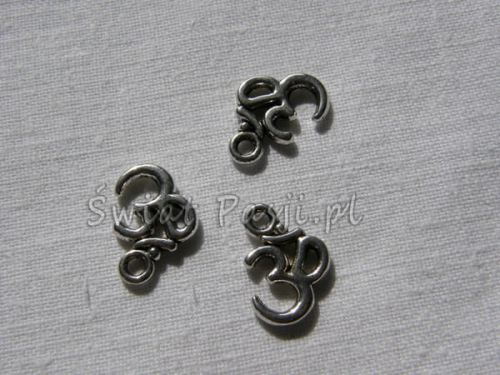 wisiorek - cyfra 30 (platynowa) 10x12mm