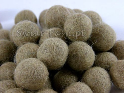 kulka filcowa - kawa z mlekiem 20mm