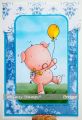 stempel gumowy Lee Holland Collection - piggy birthday party
