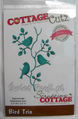 wykrojnik Cottage Cutz - bird trio [cce-411]